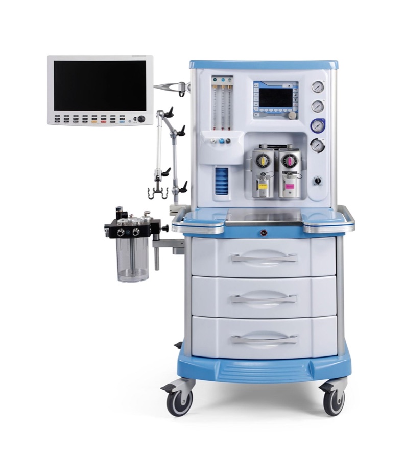 Anaesthesia workstation with monitor