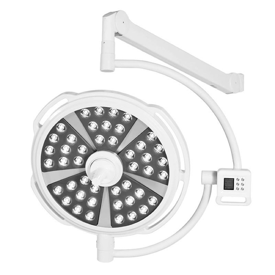 Operation theatre LED surgical light with built-in camera and audio-video communication system